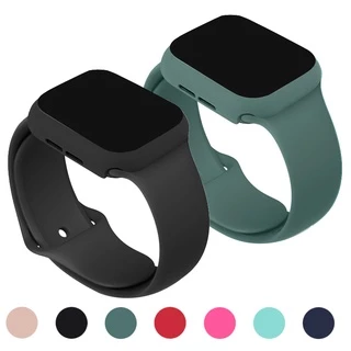 สายรัดข้อมือซิลิโคนพร้อมสายรัดข้อมือป้องกันกรณีสำหรับ iWatch Series 11/10/9/8/7/6/5/4/3 / SE Ultra 49mm 46mm 45mm 41mm 44mm 40mm 42mm 38mm