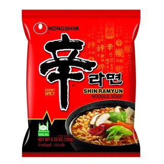 Nongshim shin ramen  นงชิม บะหมี่กึ่งสำเร็จรูป ชิน ราเมียน 120g