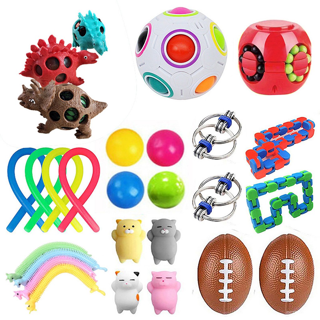 Fidget Toys Box Antiestres Stress Ball Fidges Popit Toy Set Wacky Track