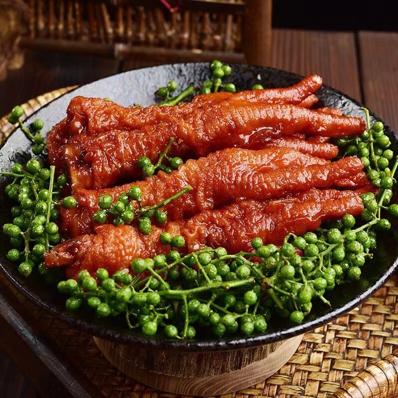 A29  ขาไก่ตุ๋น ตีนไก่ รสเผ็ด พร้อมทาน(香辣味虎皮 鸡爪) ขนาด 84g #พร้อมส่ง ขาไก่ ตุ๋น กับแกล้ม ของว่าง ขนมทานเล่น อาหารสำเร็จรูป thumbnail 3