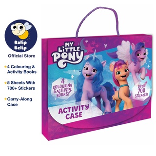 ชุดหนังสือกิจกรรม My Little Pony รุ่นใหม่ พร้อมสมุดระบายสี 4 สี และสติกเกอร์ 700 ชิ้น สําหรับเด็ก