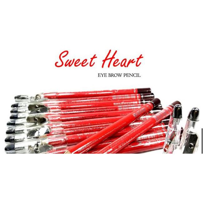 พร้อมส่ง Sweet Heart eye brow Pencil ดินสอเขียนคิ้วสวีทฮาร์ท (มีกบเหลา)