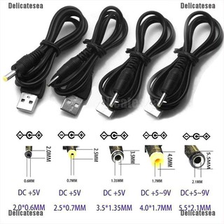 Deicatesea สายเคเบิ้ล Usb To Dc Cable 5 5 . 1/2. 5x1. 7/3.0x1. 7 / 3. 35x1. ถัง 35 V