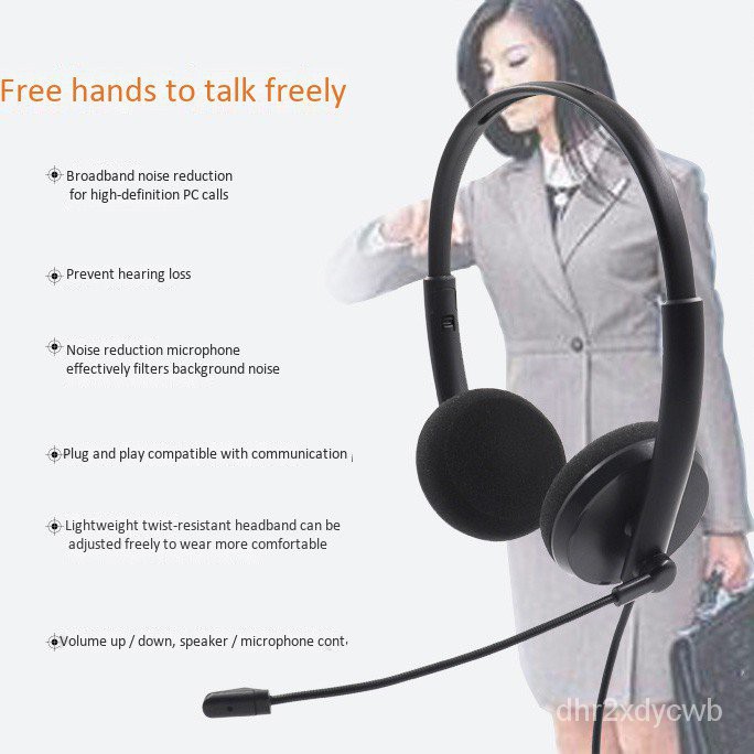 USB Call Center Headset with Noise Cancelling Mic for PC Home Office Phone  Customer Service Plug and Play TBdc | Shopee Thailand