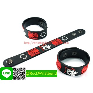 FAITH NO MORE ขายริสแบนด์  FMR362NA Wristband สายรัดข้อมือวงร็อค