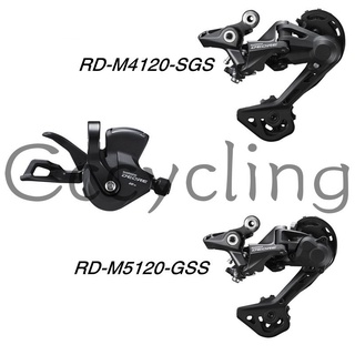 Shimano DEORE M4100 ชุดเกียร์ตีนผีหลัง 10 ความเร็ว SL M4100 RD M4120 SGS RD M5120 SGS สําหรับจักรยานเสือภูเขา