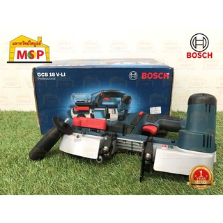 Bosch เลื่อยสายพานไร้สาย Band Saw GCB 18 V-LI (SOLO) ตัดได้สูงสุด 63.50 มม. ใบยาว 29" กว้าง 12.70 มม. #06012A0300