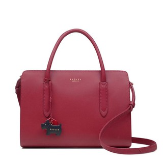 RADLEY กระเป๋าถือผู้หญิง หนังแท้ สีแดง Claret