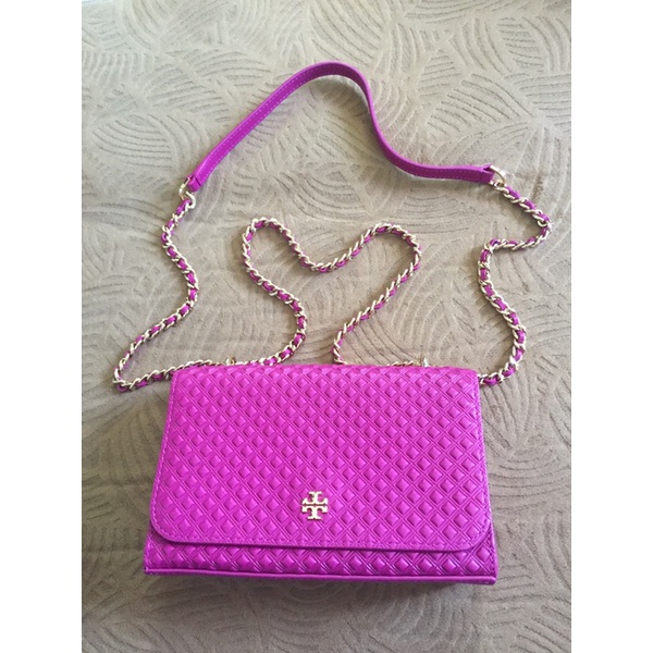 TORY BURCH MARION EMBOSSED SHRUNKEN SHOULDER BAG แท้ 100%