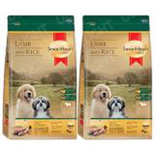 Smartheart Gold Lamb &amp; Rice All Breeds Puppy Food 1 kg (2 bags) อาหาร ลูกสุนัข ทุกสายพันธุ์ สูตรแกะและข้าว 1 กก.(2 ถุง)