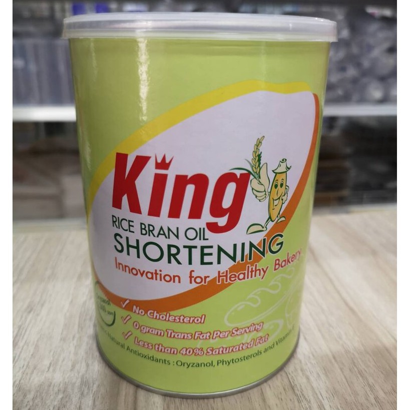 King shortening rice bran oil คิง ชอร์ตเทนนิ่ง เนยขาวเพื่อสุขภาพ เนยขาวจากน้ำมันรำข้าว