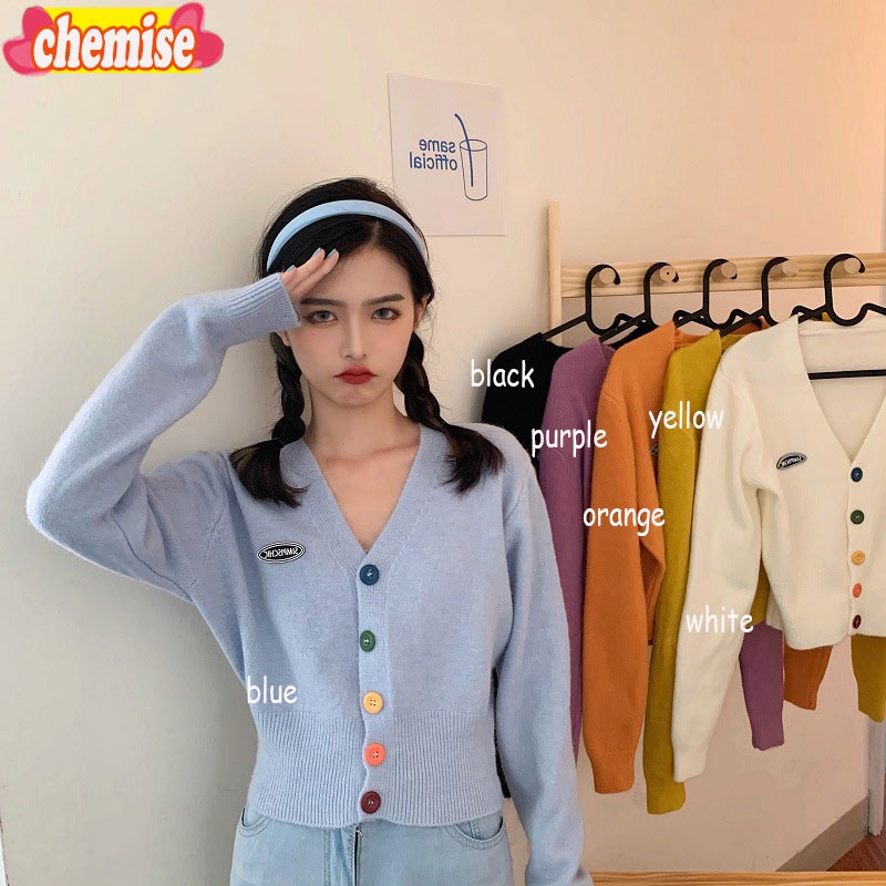 Chemisegrace K101 พร้อมส่ง เสื้อไหมพรม ​เสื้อคลุมไหมพรมแขายาว