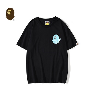 [S-5XL] 3571 Bape เสื้อยืดแขนสั้น สีรุ้ง แฟชั่นสําหรับผู้ชาย และผู้หญิง