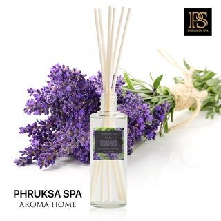 PHRUKSA SPA ก้านไม้หอมปรับอากาศ กลิ่นลาเวนเดอร์ ไลแลค 100 มล. (Reed Diffuser Lavender Lilac)แถมฟรี! ก้านไม้หวาย