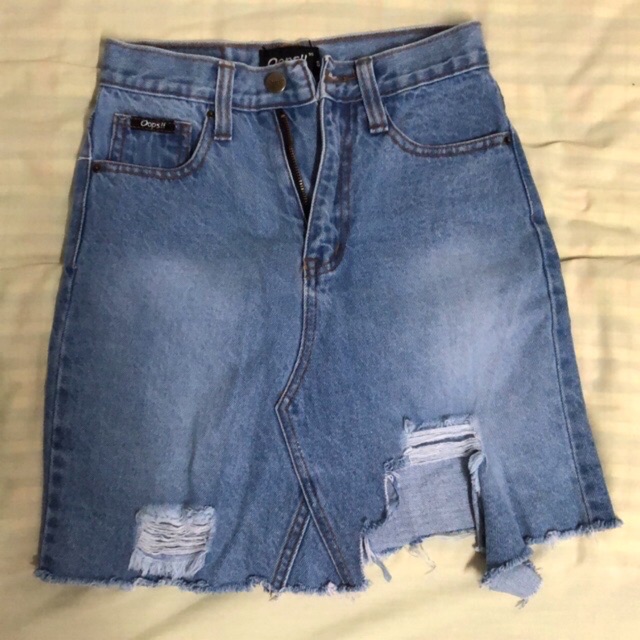 กระโปรงยีนส์ป้ายOops