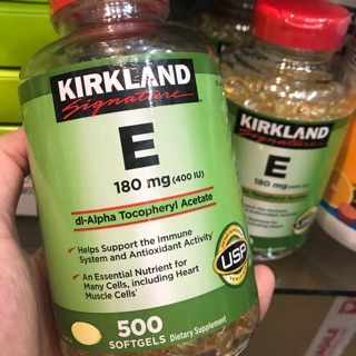 แพคเกจใหม่ Kirkland Signature Vitamin E 400 I.U