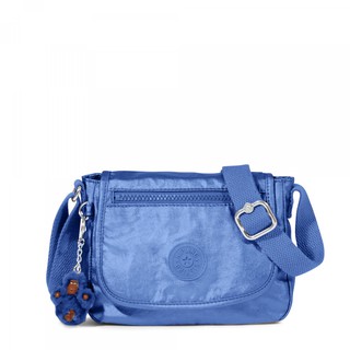 Kipling Sabian Crossbody Mini Bag - Blue Metalic ของแท้