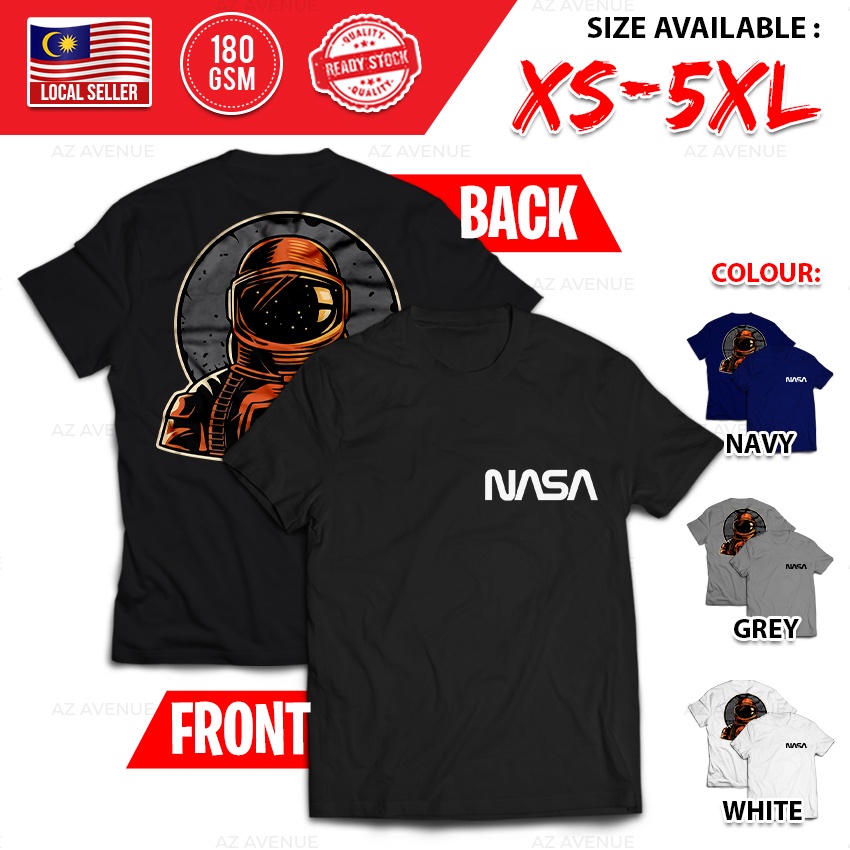 NASA Streetwear ยานอวกาศ Harajuku XS-5XL เสื้อยืด Baju T เสื้อ NASA-0026