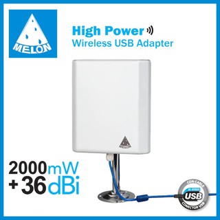 USB Wifi Adapter Outdoor 36dBi ตัวรับ Wifi ระยะไกล สัญญาณแรง High Power Wifi Outdoor Antenna