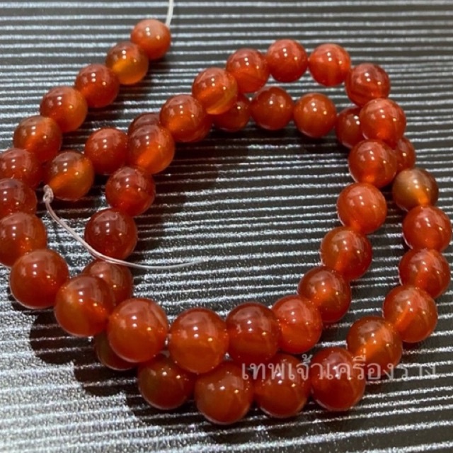 หินแท้ คาร์เนเลี่ยน(Carnelian) นำโชค เสริมบารมี เงินทอง นำสิ่งที่ดีมาให้ ขนาด: 4, 6, 8, 10 & 12มิล