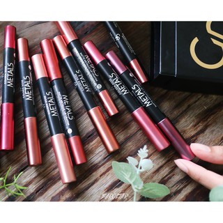 golden rose metals matte metallic lip crayon