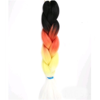 82179 ไหมถักเปียสีล้วน 24" 60cm 100g.+สี 4 Tone 4 สีไล่ระดับ