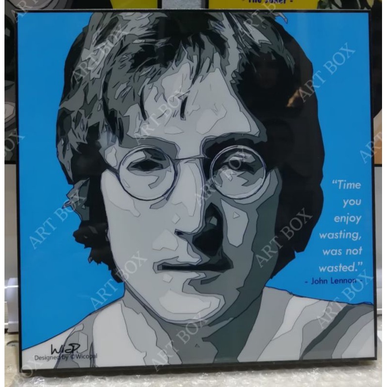 Art Box John Lennon รูปภาพตกแต่งผนัง รูปภาพตกแต่งบ้าน รูป Pop Art กรอบรูป Pop Art ตกแต่งผนัง