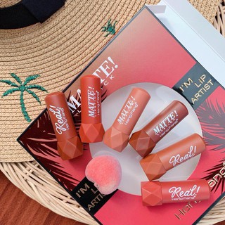 I M Lip Artist เซตลิป เนื้อแมท โทนส้มอิฐ สีตุ่น / H136
