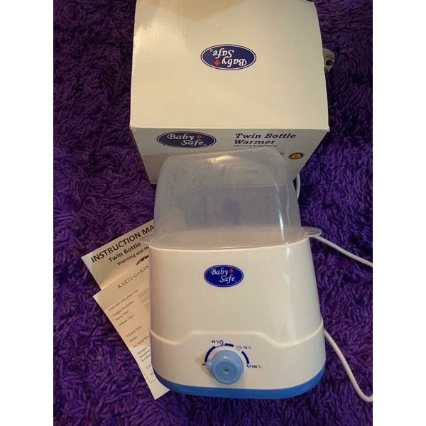 PRELOVED - 4in1 Baby Safe Twin Warmee Bottle / Babysafe เครื่องอุ่นขวดนม LB216