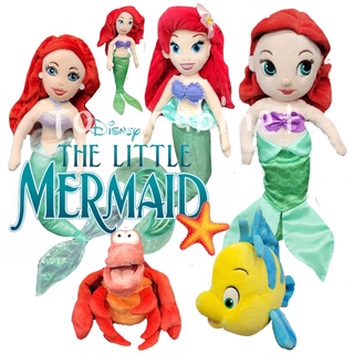 ตุ๊กตาเจ้าหญิงแอเรียล Ariel นางเงือก เมอร์เมด ปลาฟลาวเดอร์ ปูเซบาสเตียน จากเรื่อง เงือกน้อยผจญภัย The Little Mermaid