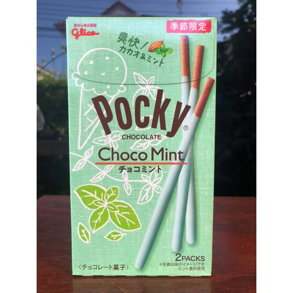 Pocky Choco Mint ป๊อกกี้รสช็อกโกแลตมิ้นท์ Shopee Thailand