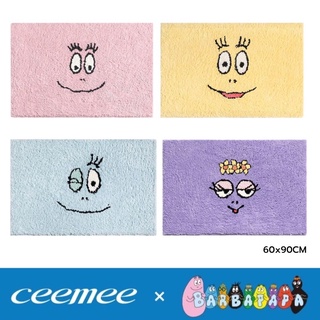 (รอ 14วัน) Barbapapa x Ceemee: พรมขนนุ่มทรงสี่เหลี่ยม60x90cm. (ของแท้)