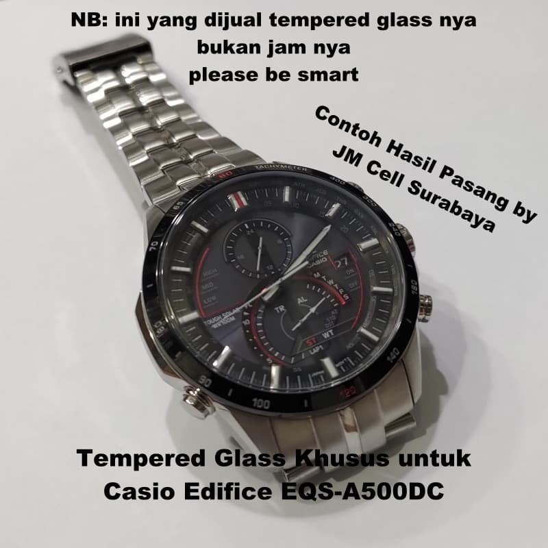 สําหรับ Casio Edifice EQS-A500DC Series - วัสดุกระจกนิรภัยป้องกันรอยขีดข่วน