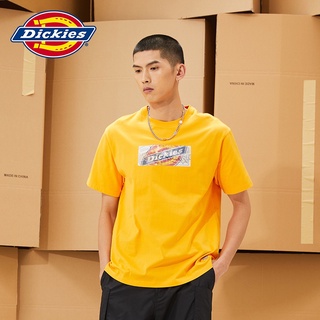 ใหม่ เสื้อยืดลําลอง แขนสั้น พิมพ์ลายโลโก้ Dickies สุดเท่ สําหรับผู้ชาย