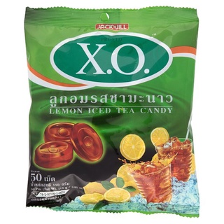 ถูกที่สุด✅ เพรสโต้ เอ็กซ์.โอ. ลูกอมรสชามะนาว 50 เม็ด Presto X.O. Lemon Iced Tea Candy 50pcs