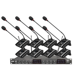 LXJ ชุดไมค์ลอยประชุมไร้สาย 8 ตัว WIRELESS CONFERENCE MICROPHONELXJ LX-848