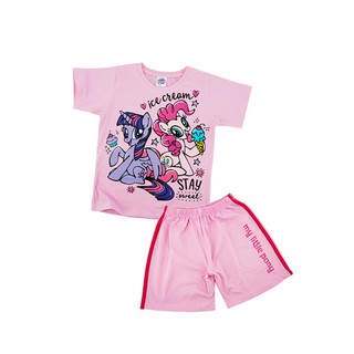 ชุดเซ็ท​เด็กหญิง (2-4ขวบ) *ลิขสิทธิ์แท้* โพนี่ My​Little​Pony ผ้าคอตตอน Cotton Spandex ชุดเซ็ท​เด็ก เสื้อ-กางเกงเด็ก