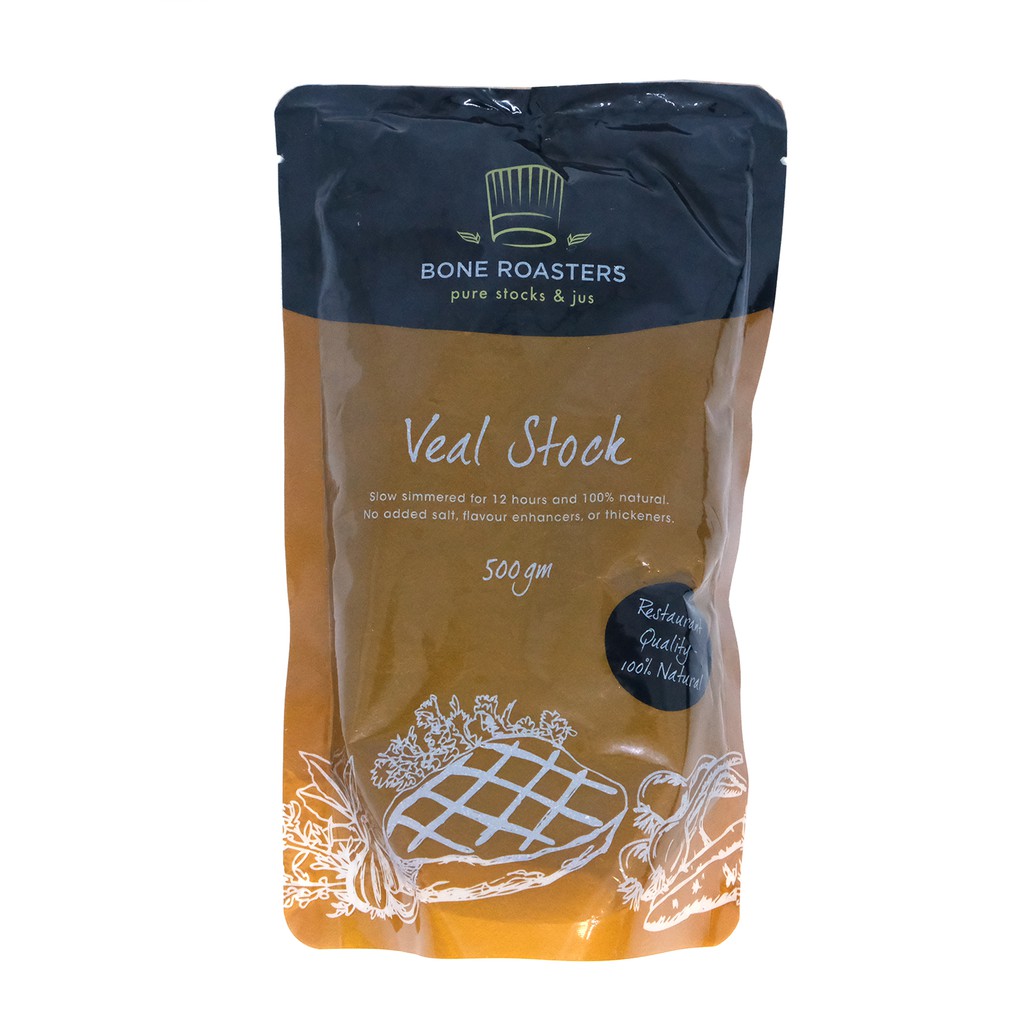 Bone Roasters Veal Stock 15 Brix (500ml) โบน โรสเตอร์ส น้ำสต็อกลูกวัวเข้มข้น 15 Brix ขนาด 500 มล.
