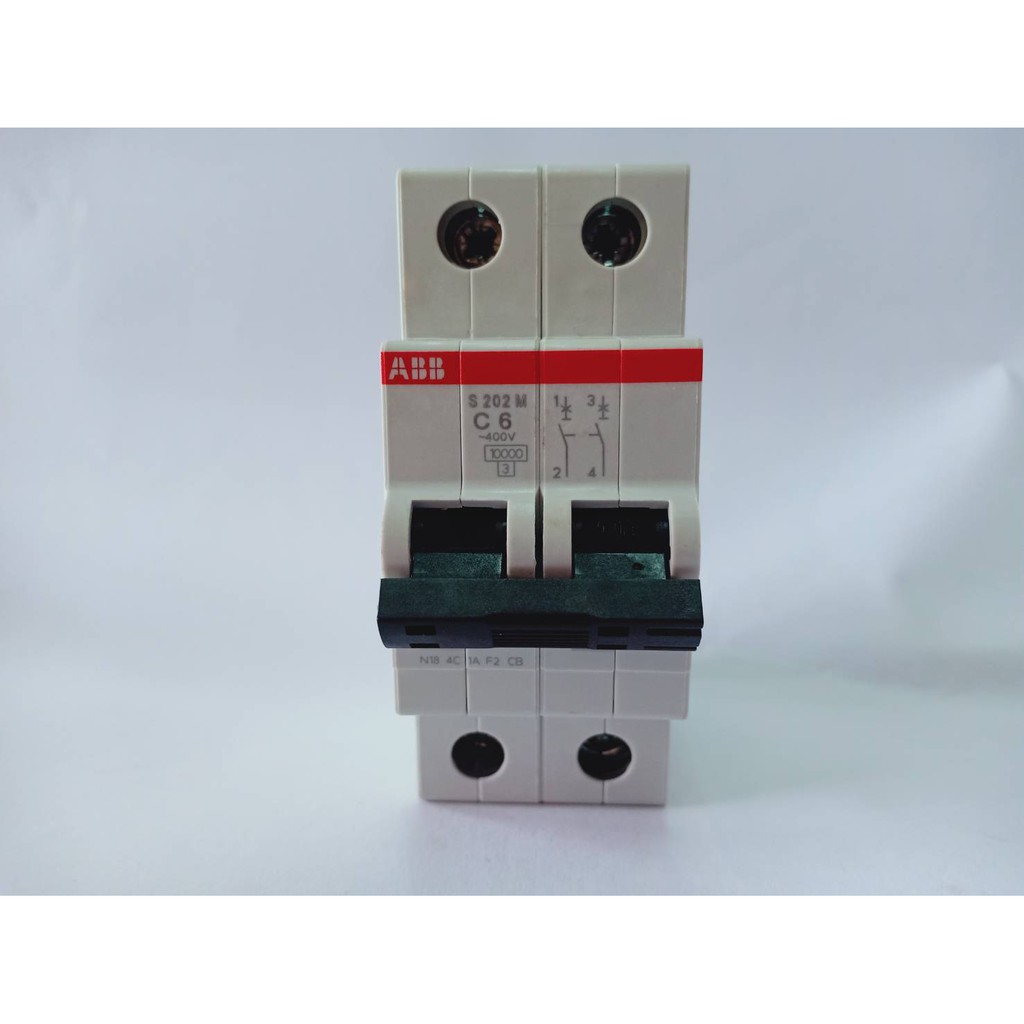เบรกเกอร์ ABB  6A, 16A,20A,32A  2P  ABB-AB-S202M-C