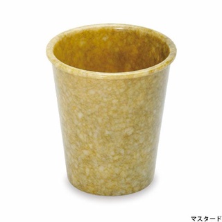 HIGHTIDE Pen Stand (Melamine)/ Mustard (HDB065-MU) / ถ้วยใส่ปากกาเมลามีน ลายหินอ่อน สีมัสตาร์ด แบรนด์ HIGHTIDE