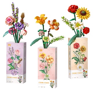 LOZ มินิบล็อกเลโก้ ETERNAL FLOWERS มีให้เลือก 3 สี Purple / Orange / Red-Yellow รหัส 1657-1659