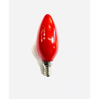 หลอดไส้จำปา สีแดงทึบ  15w  E14  220 -230V