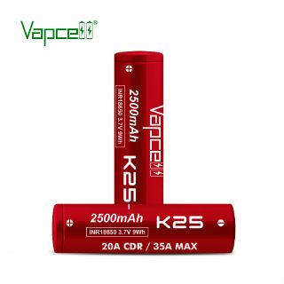 (ได้2ก้อน+กระเป๋า)Vapcell 18650/2500mAh [ K25 ]