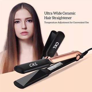 เครื่องหนีบผม CKL 736-3 ที่หนีบผม เครื่องรีดผม หนีบตรง หนีบเงา ทำวอลลุ่ม งุ้มปลายได้ หน้ากว้าง ที่รีดผม