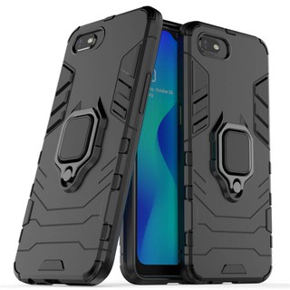 เคส Realme C2 ฮาร์ดเคสกันกระแทกเคสโทรศัพท์ Hybrid Armor Shockproof Ring Case OPPO RealmeC2 C 2 Cover Stand