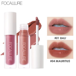 FOCALLURE เนียนนุ่ม อ่อนนุ่ม แมท ชุ่มฉ่ำ  ลิปสติกเหลว  เม็ดสี อ่อนนุ่มt  Moisturize Lightweight ลิปสติกเหลว