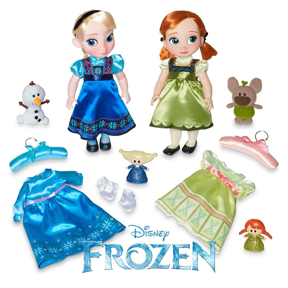 นำเข้า Shopdisney ตุ๊กตาร้องเพลง Anna and Elsa Singing Dolls Deluxe Gift Set - Disney Animators 'Collection