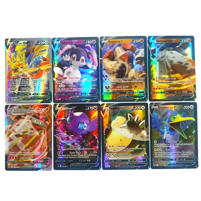การ์ดโปเกมอน 100 VMAX GX TAG TEAM Trainer Energy Holographic เล่นไพ่กล่องโปเกมอน thumbnail 6