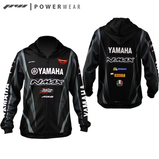 เสื้อมอเตอร์ไซค์มีฮู้ด PWS61 : YAMAHA N-Max Black