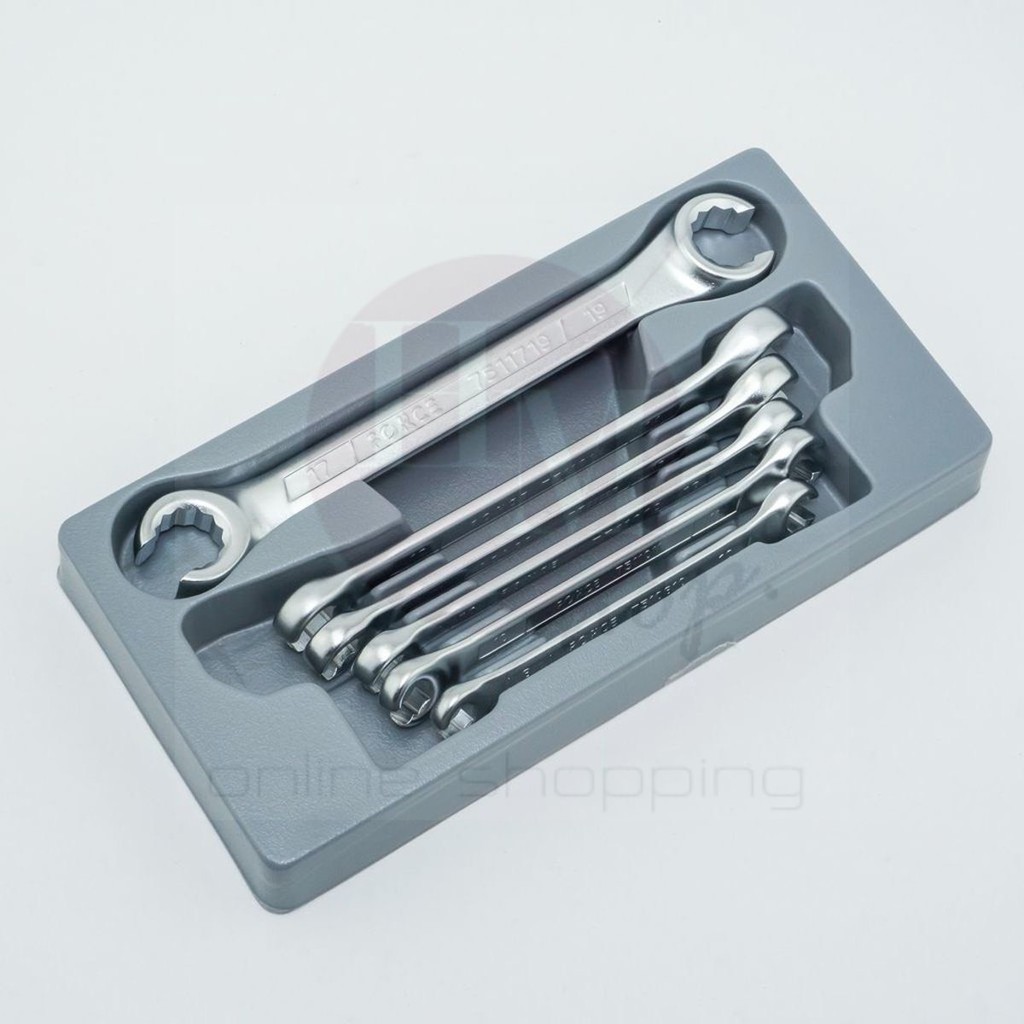 FORCE ประแจ ประแจแหวน ประแจแหวนผ่า ชุดประแจแหวนผ่า6 ชิ้น (มิล) Model 5066